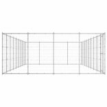 kültéri horganyozott acél kutyakennel 43,56 m²