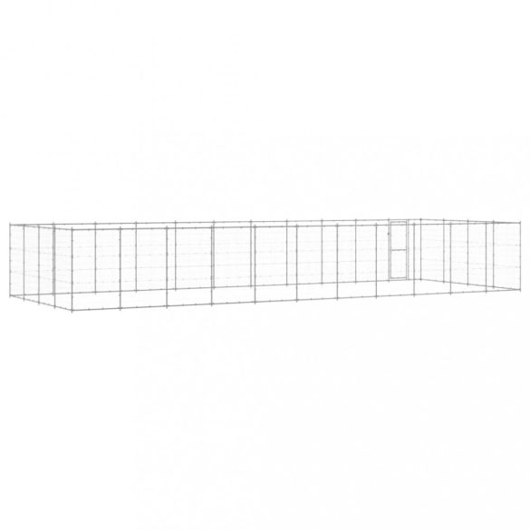 kültéri horganyozott acél kutyakennel 43,56 m²