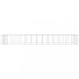 kültéri horganyozott acél kutyakennel 53,24 m²