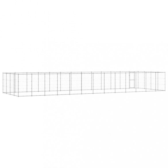 kültéri horganyozott acél kutyakennel 53,24 m²