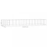 kültéri horganyozott acél kutyakennel 53,24 m²