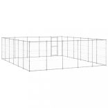 kültéri horganyozott acél kutyakennel 36,3 m²