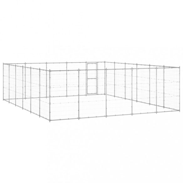 kültéri horganyozott acél kutyakennel 36,3 m²