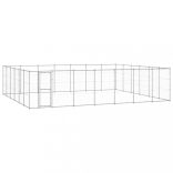 kültéri horganyozott acél kutyakennel 50,82 m²