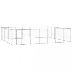 kültéri horganyozott acél kutyakennel 50,82 m²