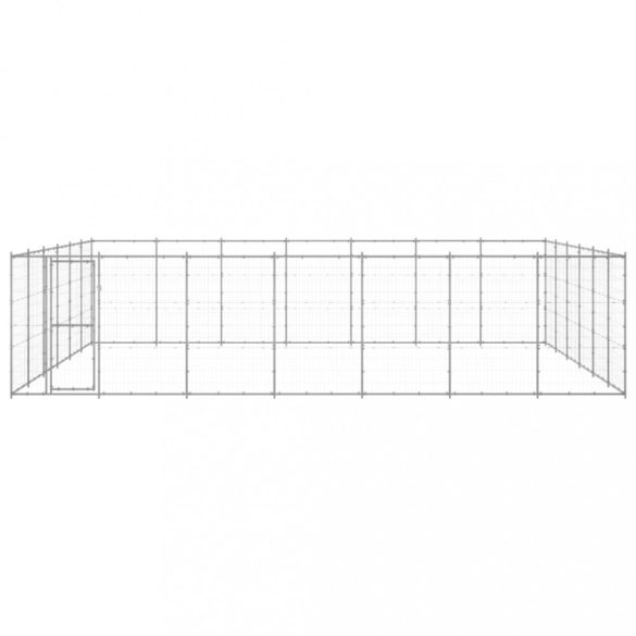 kültéri horganyozott acél kutyakennel 50,82 m²