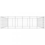 kültéri horganyozott acél kutyakennel 50,82 m²