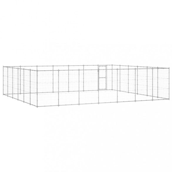 kültéri horganyozott acél kutyakennel 50,82 m²