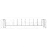kültéri horganyozott acél kutyakennel 65,34 m²