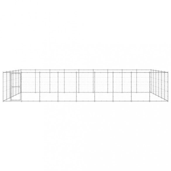 kültéri horganyozott acél kutyakennel 65,34 m²