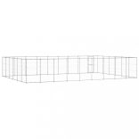 kültéri horganyozott acél kutyakennel 65,34 m²