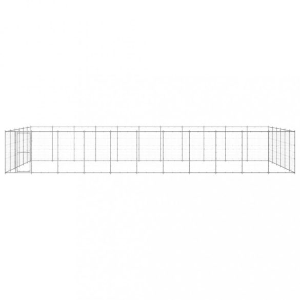 kültéri horganyozott acél kutyakennel 79,86 m²