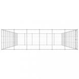 kültéri horganyozott acél kutyakennel 79,86 m²