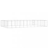 kültéri horganyozott acél kutyakennel 79,86 m²