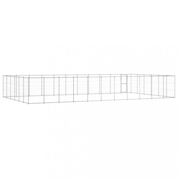 kültéri horganyozott acél kutyakennel 79,86 m²