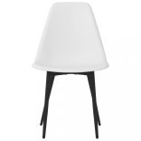 6 db fehér polipropilén étkezőszék