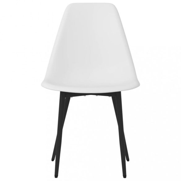 6 db fehér polipropilén étkezőszék