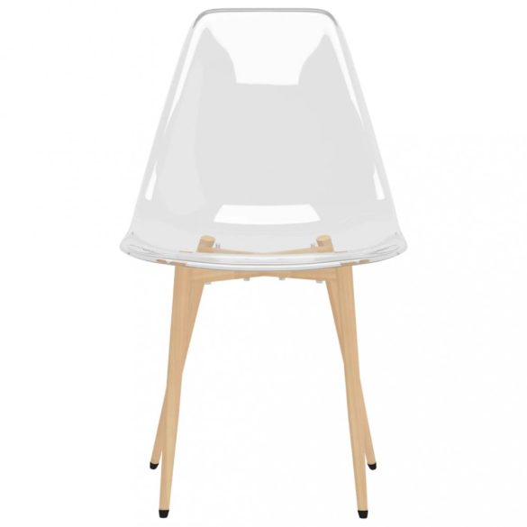 6 db átlátszó PET étkezőszék