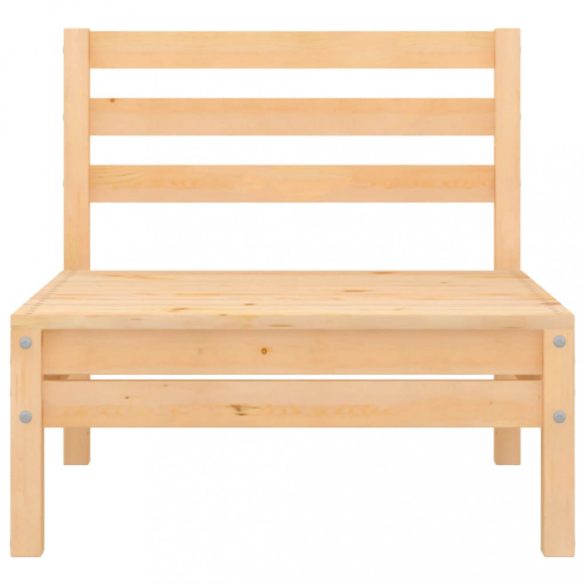 kétszemélyes tömör fenyőfa kerti kanapé