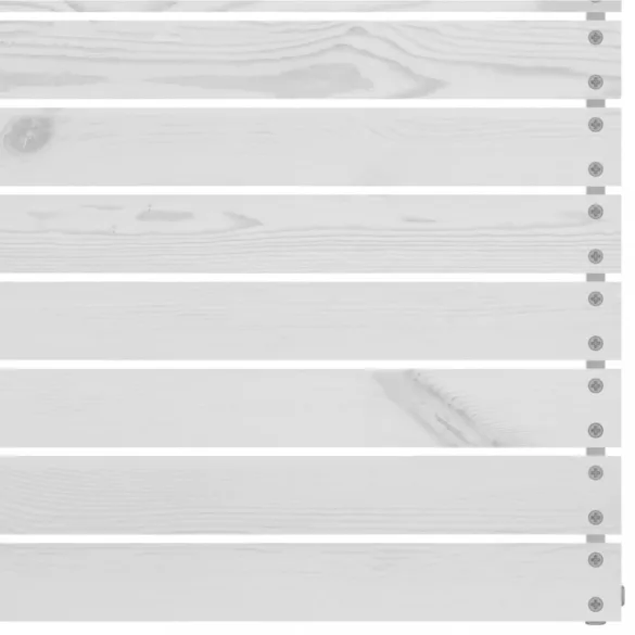 8 részes fehér tömör fenyőfa kerti bútorgarnitúra