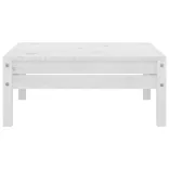 9 részes fehér tömör fenyőfa kerti bútorgarnitúra