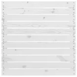 9 részes fehér tömör fenyőfa kerti bútorgarnitúra