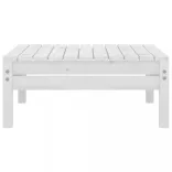 9 részes fehér tömör fenyőfa kerti bútorgarnitúra