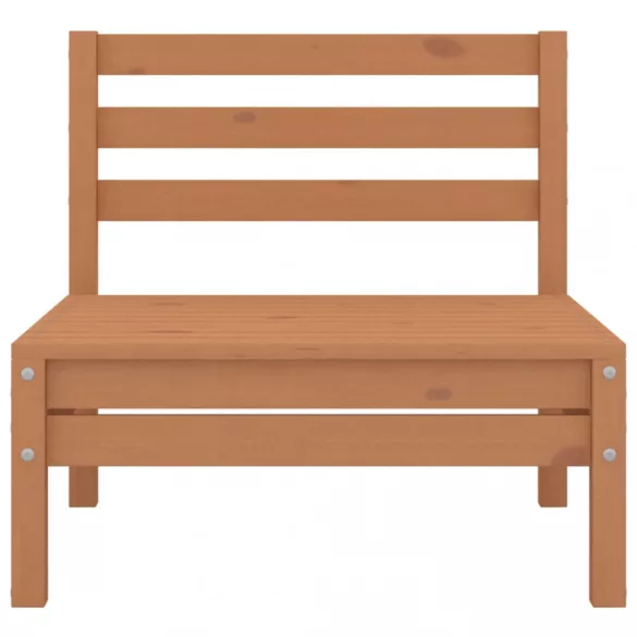 8 részes mézbarna tömör fenyőfa kerti ülőgarnitúra