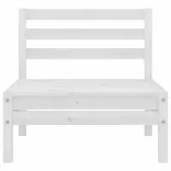 8 részes fehér tömör fenyőfa kerti ülőgarnitúra