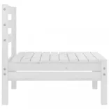 8 részes fehér tömör fenyőfa kerti ülőgarnitúra