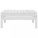 9 részes fehér tömör fenyőfa kerti bútorgarnitúra