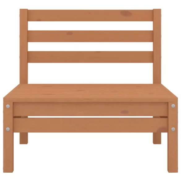 8 részes mézbarna tömör fenyőfa kerti ülőgarnitúra