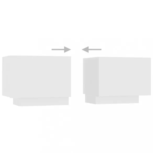 fehér forgácslap éjjeliszekrény 100 x 35 x 40 cm