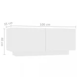 fehér forgácslap éjjeliszekrény 100 x 35 x 40 cm