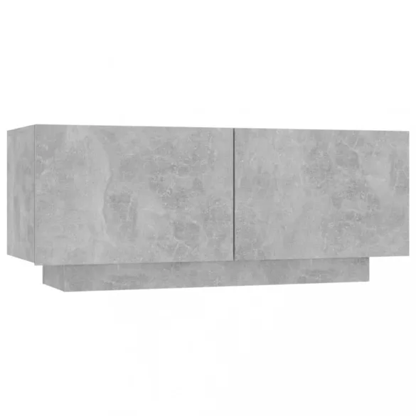 betonszürke forgácslap éjjeliszekrény 100 x 35 x 40 cm