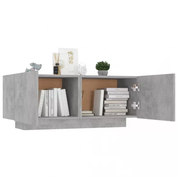 betonszürke forgácslap éjjeliszekrény 100 x 35 x 40 cm