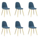 6 db világosszürke bársony étkezőszék