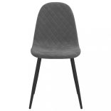 6 db sötétszürke bársony étkezőszék