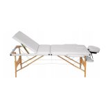 3 zónás rózsaszín fa masszázságy hordozótáskával-3104S