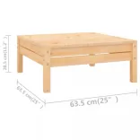 10 részes tömör fenyőfa kerti ülőgarnitúra