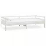 fehér tömör fenyőfa dívány matraccal 90 x 200 cm