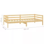 tömör fenyőfa dívány matraccal 90 x 200 cm
