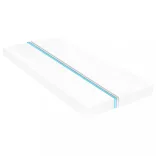 fehér tömör fenyőfa dívány matraccal 90 x 200 cm