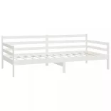 fehér tömör fenyőfa dívány matraccal 90 x 200 cm