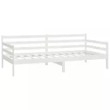 fehér tömör fenyőfa dívány matraccal 90 x 200 cm