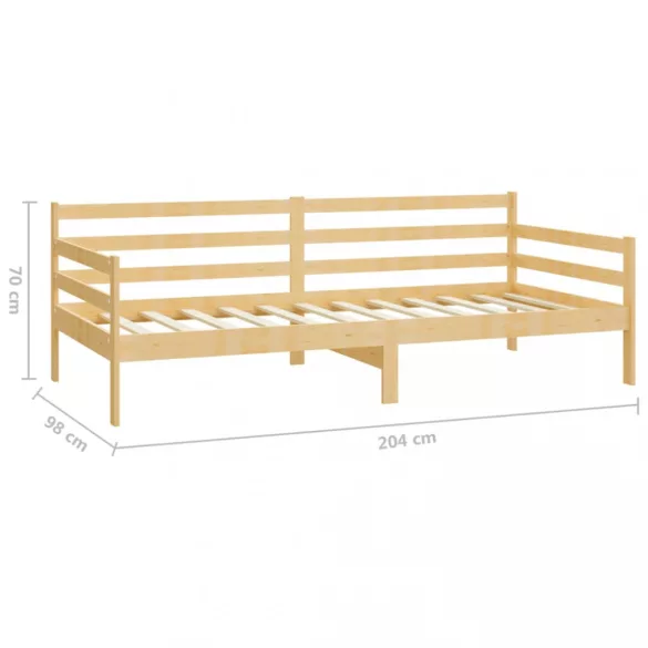tömör fenyőfa dívány matraccal 90 x 200 cm