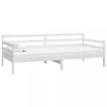 fehér tömör fenyőfa dívány matraccal 90 x 200 cm