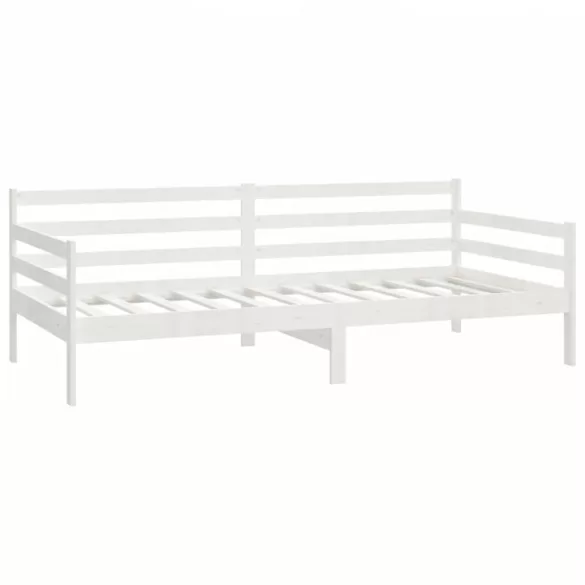 fehér tömör fenyőfa dívány matraccal 90 x 200 cm