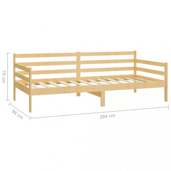 tömör fenyőfa dívány matraccal 90 x 200 cm