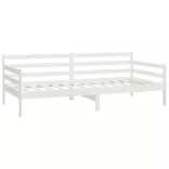 fehér tömör fenyőfa dívány matraccal 90 x 200 cm